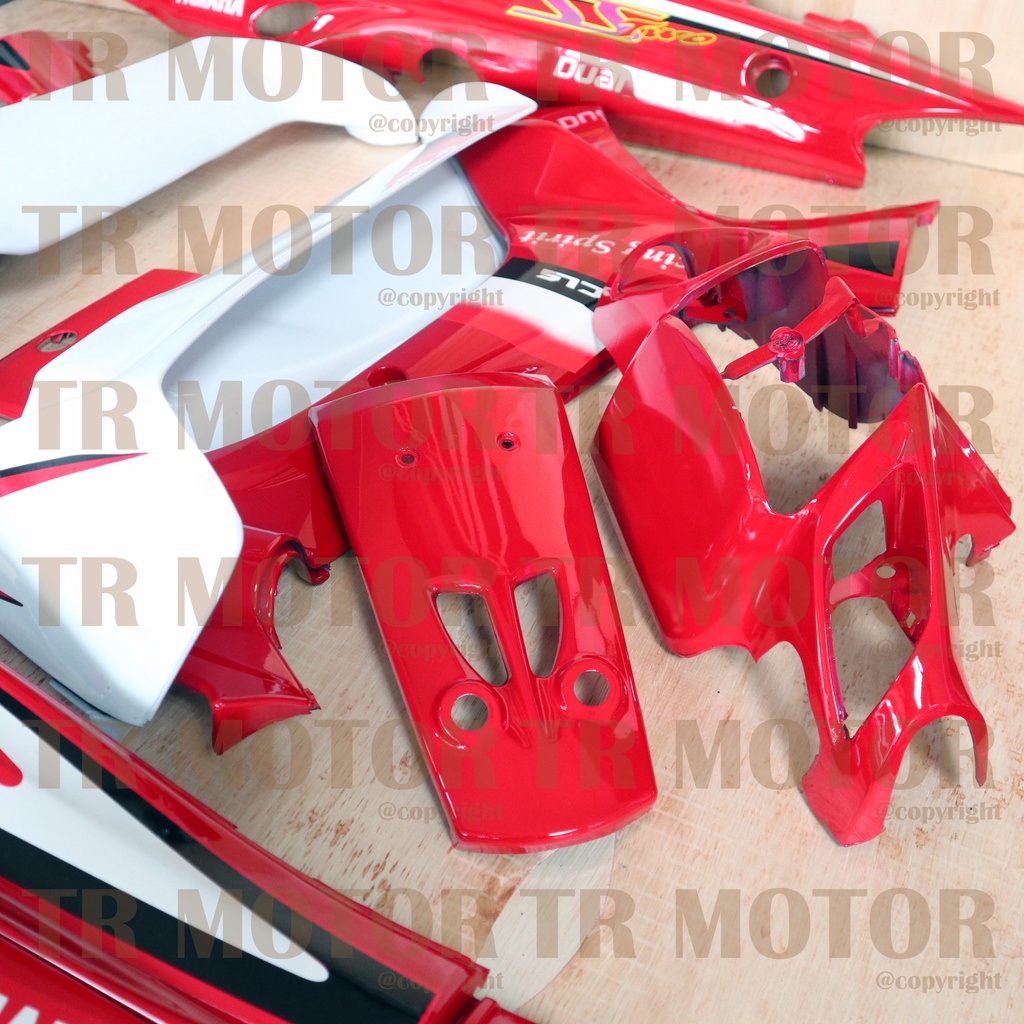 Cover Body Fizr F1zr SS Two Merah Full Set Halus Cover Bodi Yamaha Fiz r