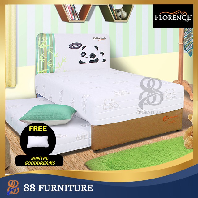 SpringBed Kasur Florence Sorong Kiddos Panda Set