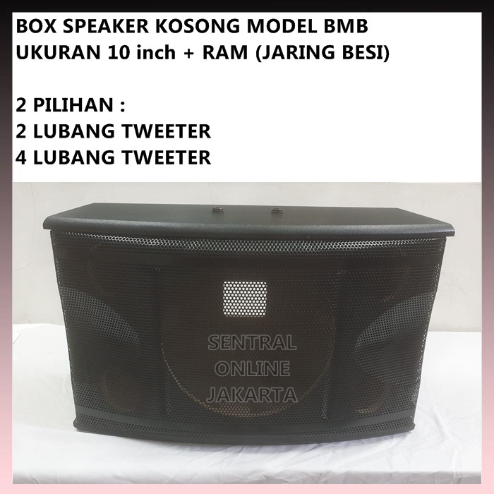 BOX KOSONG SPEAKER 10inch 10 inch MODEL BMB + RAM JARING BESI 10in TEBAL