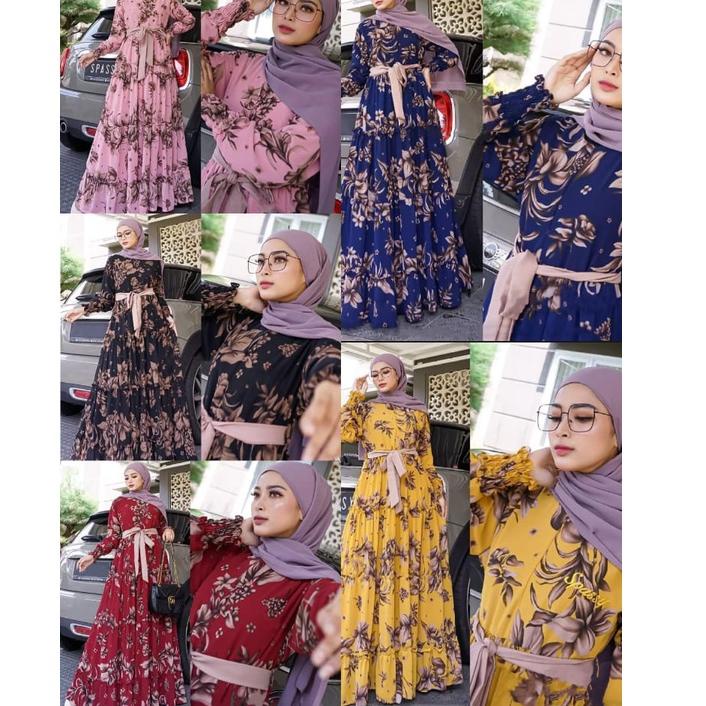 ] GAMIS SEPATU BAHAN KATUN TEBAL & ADEM// MONALISA KATUN JEPANG ORI//GAMIS MOTIF BUNGA SEPATU//RESLE