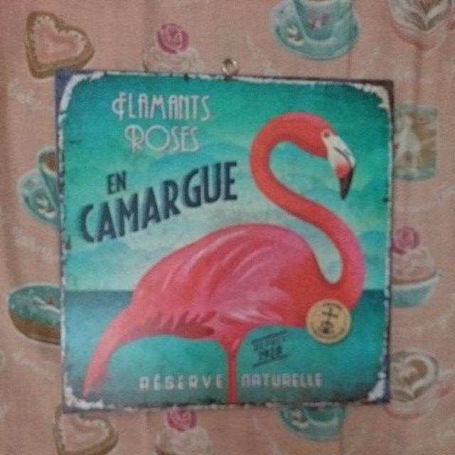 Wooden Projects Hiasan Pajangan Dinding Vintage Flamingo - Pf2