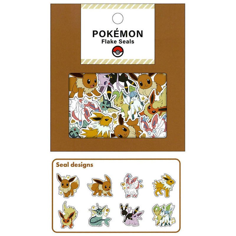 

Kamio Sticker Flakes Pokemon Eevee Evolutions Eevolutions Stiker Flake Limited Edition