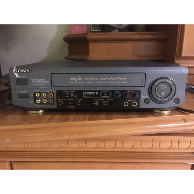 Sony VHS player+bonus rewinder