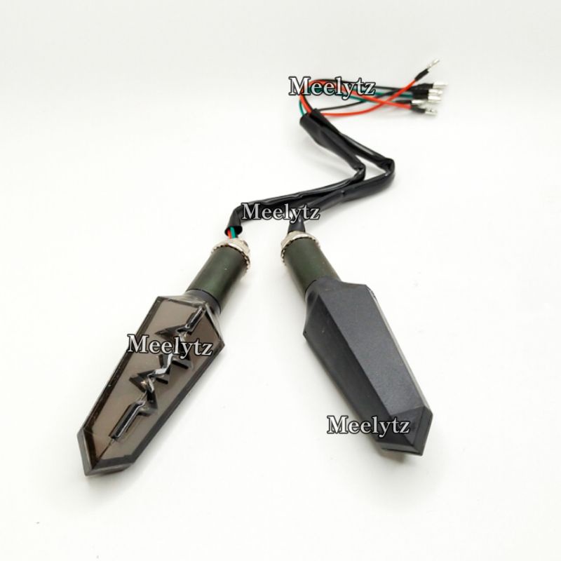 Lampu LED sein running 2 warna senja sein running petir universal waterproof