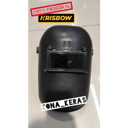 Krisbow Helm Las / Kedok Las Kepala Welding Helmet Topeng Las putar - Hitam