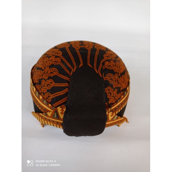 Blangkon Solo Batik motif Modang // Blangkon lipat hitam polos // blangkon gus miftah