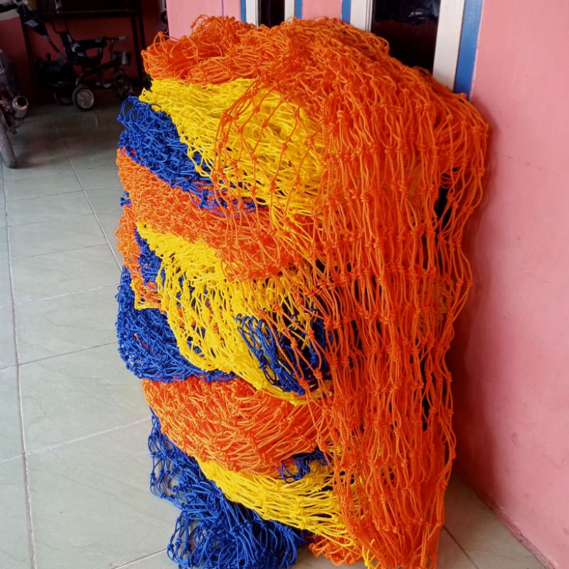 jaring pengaman dingding mandi bola Playground taman bermain anak anak warna warni lubang jaring 5cm