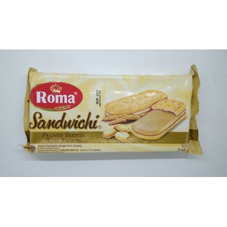 

Roma Sandwich Peanut Butter 216gr