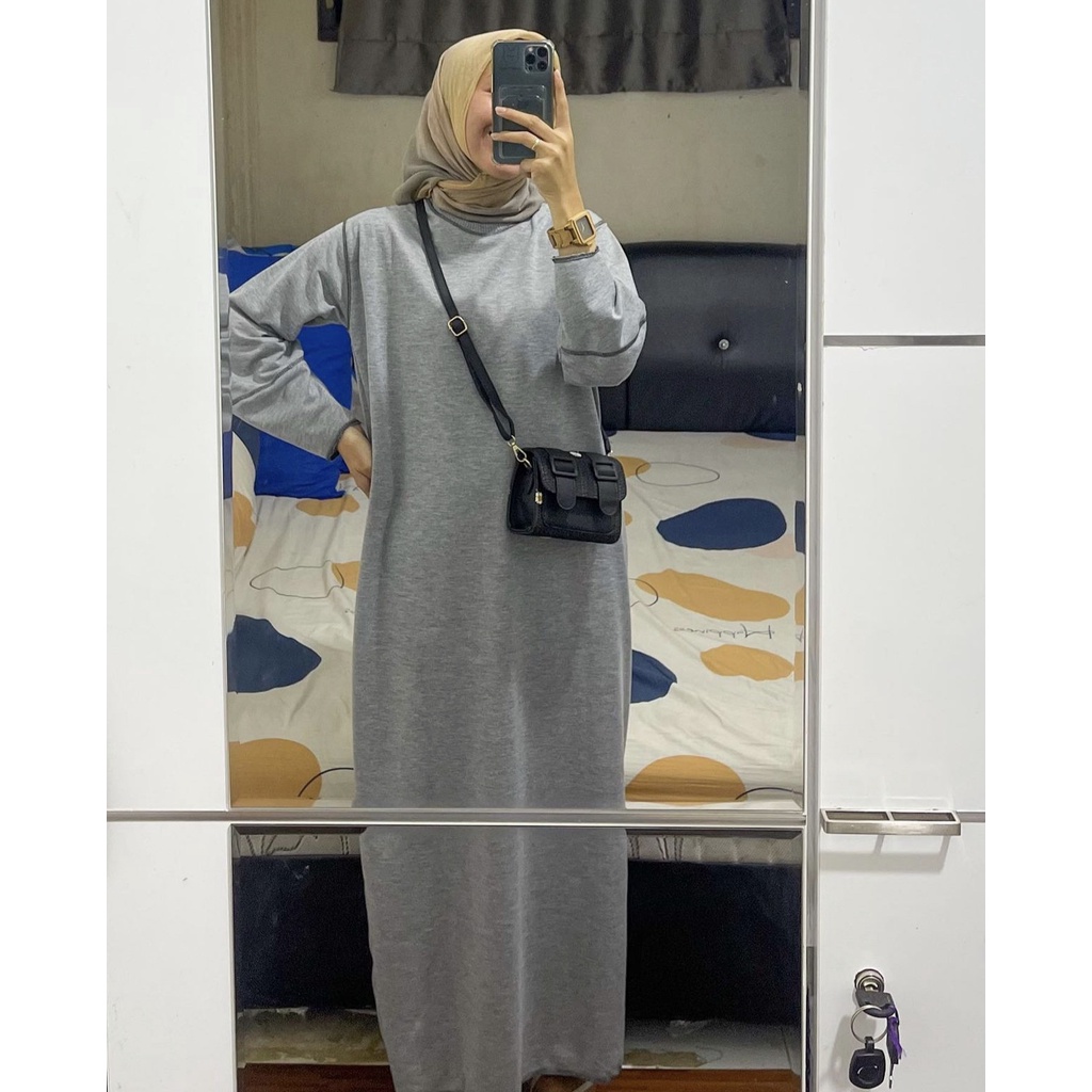 Long Dress Kayna Kaos Polos by DAZPROJECT