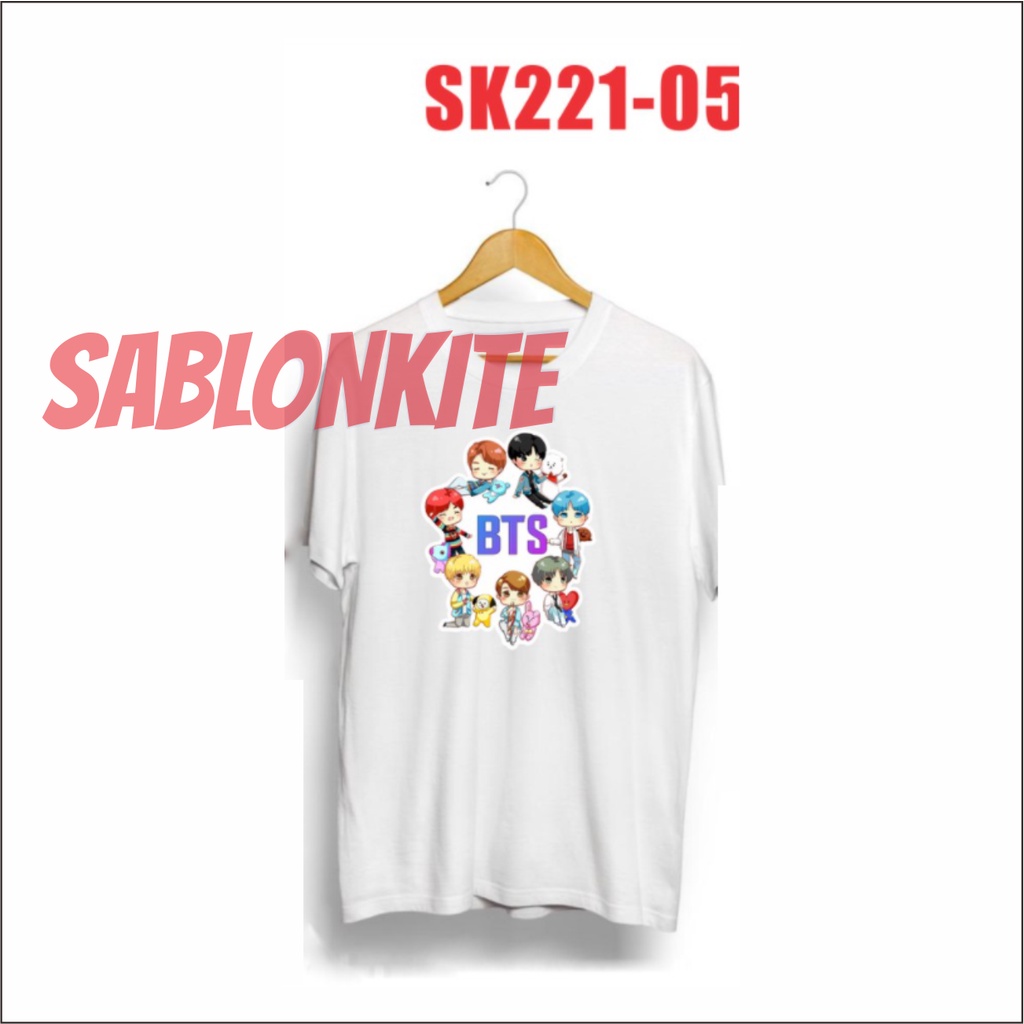 MURAH!!! KAOS KPOP KPOP SK221 BAHAN COMBED 30S