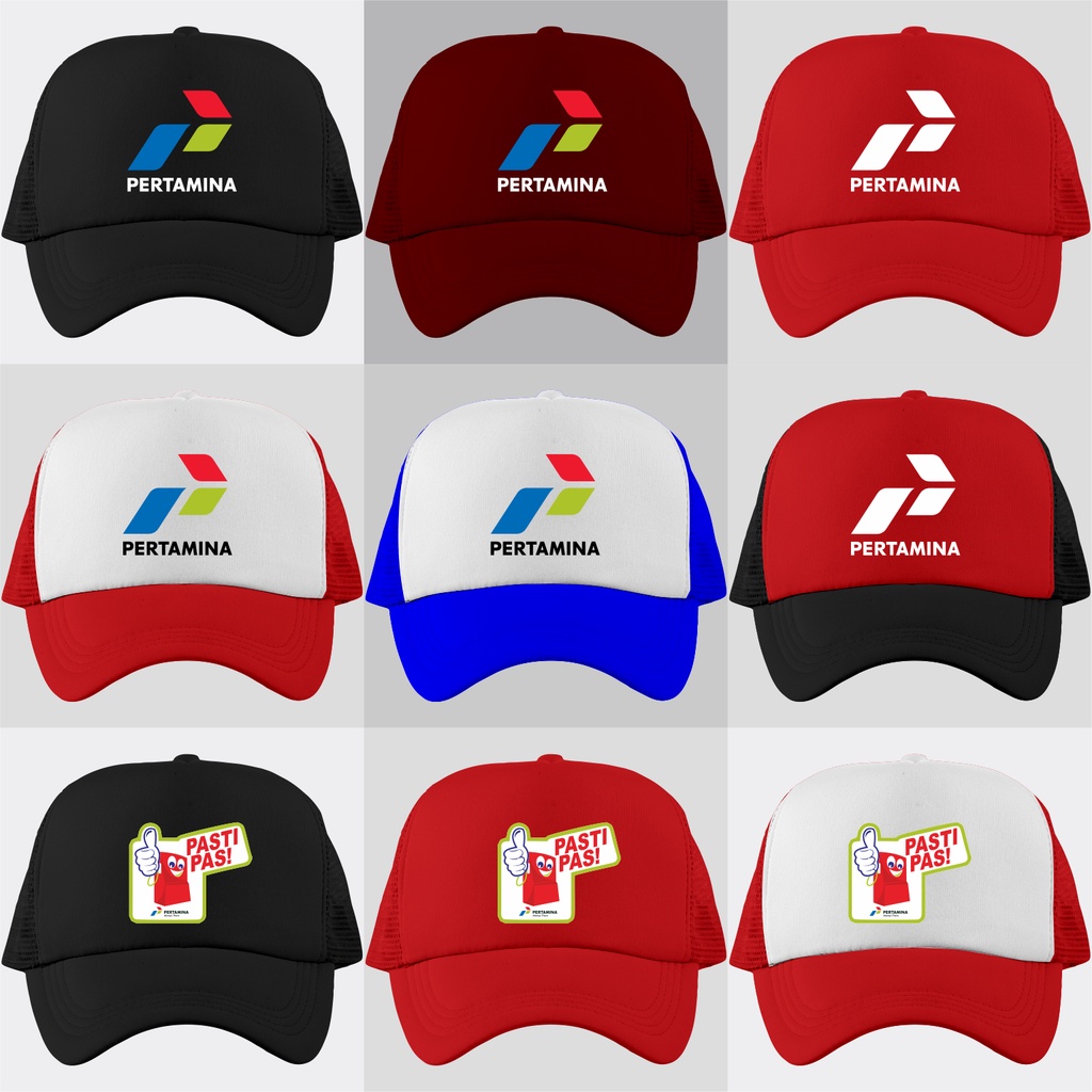 Topi Pertamina - Topi Trucker Pertamina - Topi Pertamina