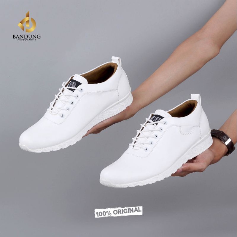 ORIGINAL - Oxford FULL White Terbaru | Sepatu Formal Pria Pantofel Putih Kulit Stylish Premium | Sepatu Distro Mils Premium Exclusive Modern | Sepatu Casual Santai Kerja Kantor Series Street