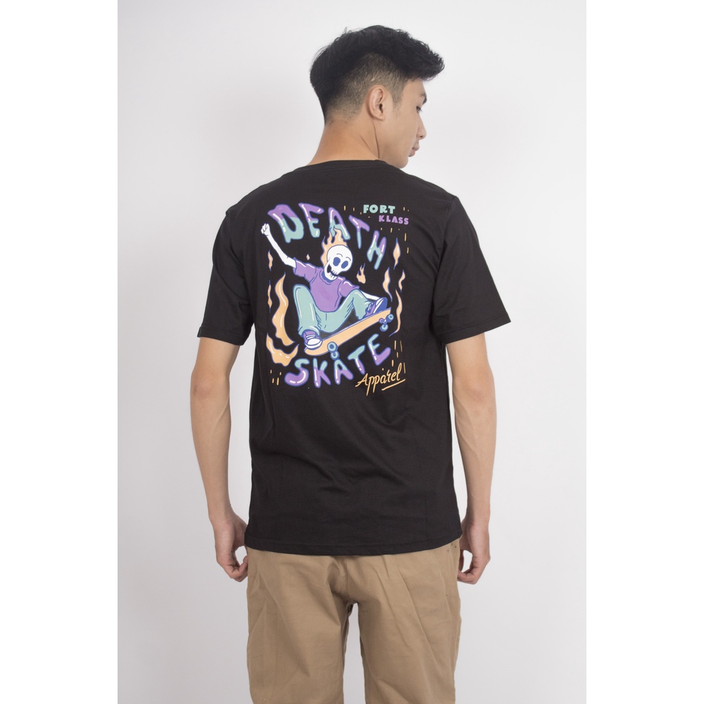 Fortglass SKATE Kaos Lengan Pendek Pria Kaos Disto Kaos Pria Kaos Unisex Tshirt Cowok By FortKlass