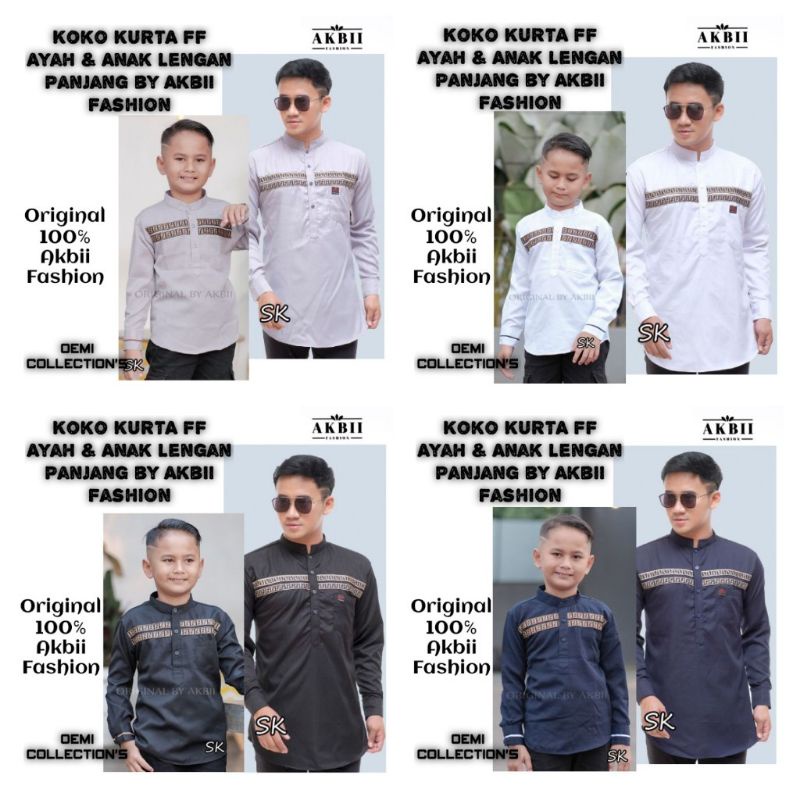 Koko Kurta FF Ayah & Anak Lengan Panjang by Akbii Fashion