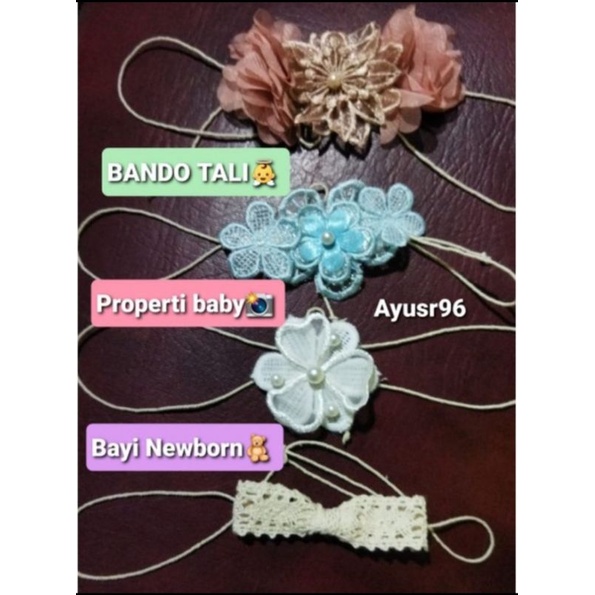 Bandana Bayi Comel / bando bayi gemes / headband baby tali newborn