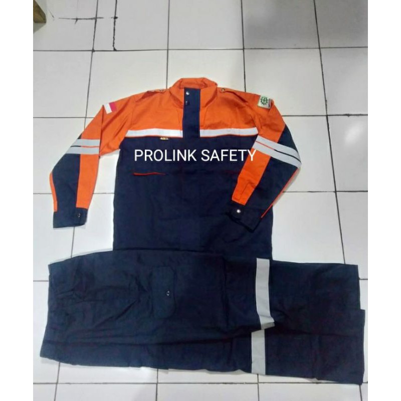 SETELAN BAJU SEMI JAKET ORANYE CELAN DONGKER FREE LOGO L3 BENDERA