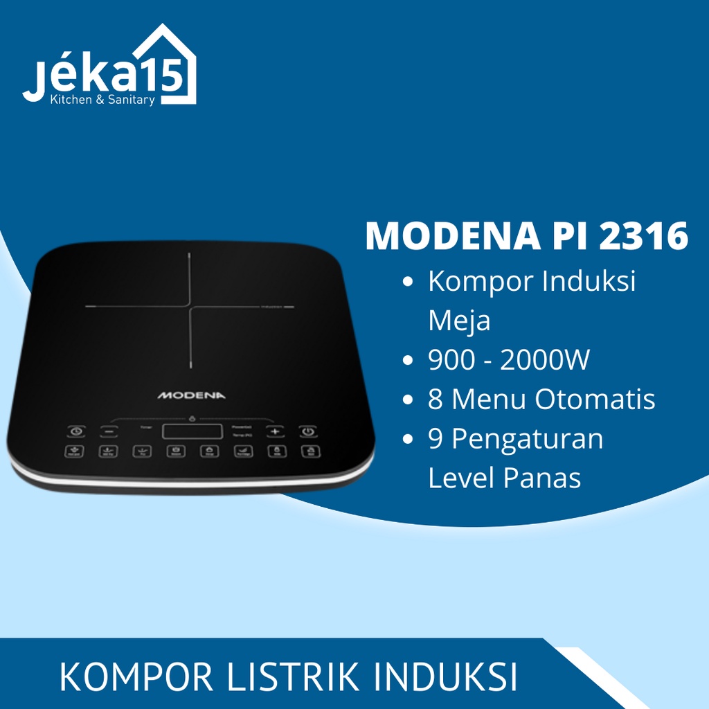 MODENA PI 2316 KOMPOR LISTRIK INDUKSI PORTABLE MEJA