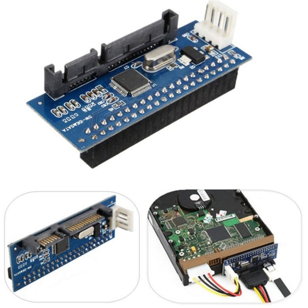 Lanfy Adapter Converter Card Ide Ke Sata Ide / Pata Ke Sata Pata 3.5 Hdd Ide Female Ke Sata 7 40-pin