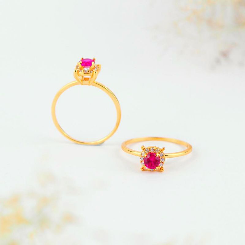 Cincin Emas Solitaire Cangkang - Toko Emas Gadjah