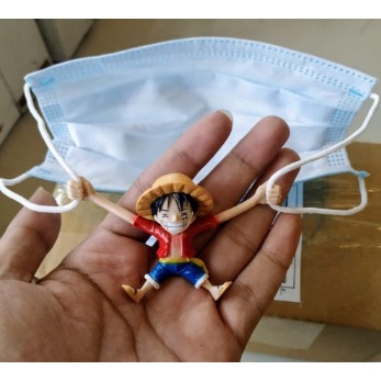 MURAH Anime Kait Masker Gambar Anime One Piece Figure Luffy Strap Masker TEERLARIS