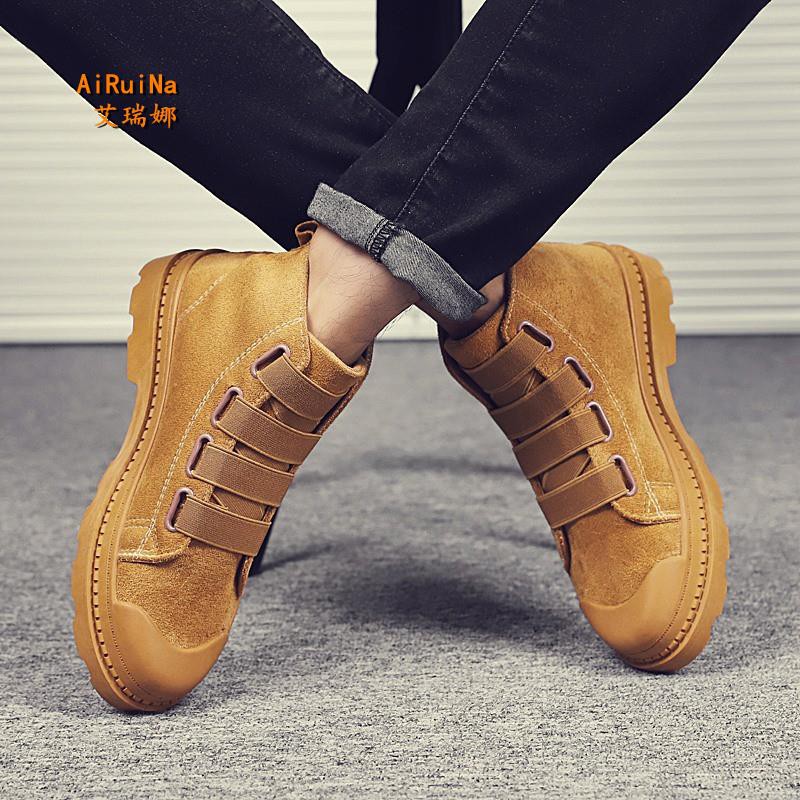 Sepatu Boots Martin Pria Bahan Kanvas Untuk Outdoor Sepatu Boots Martin Pria Bahan Kanvas Untuk Outdoor