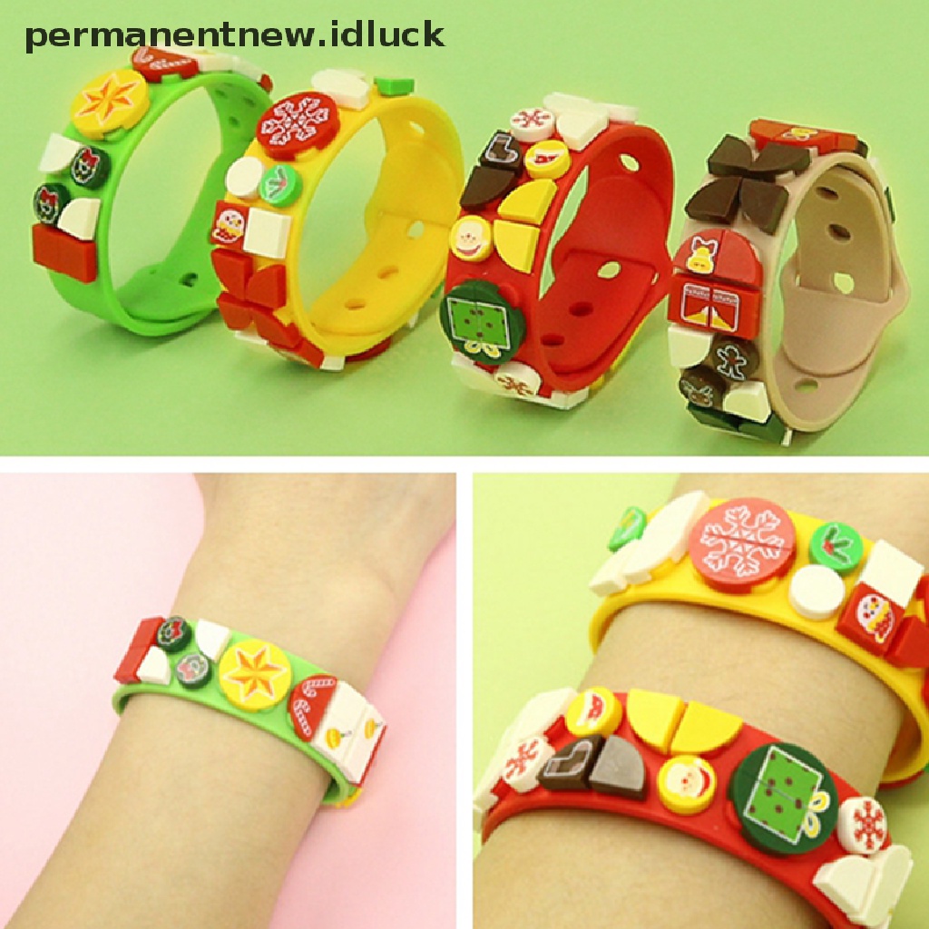 Luckypermanent Mainan Gelang Tangan Balok Bangunan Anak Perempuan Untuk Hadiah Natal