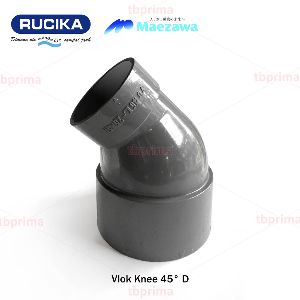 Vlok Knee Elbow 45 Derajat 4 x 3” D RUCIKA ( Special Fitting )