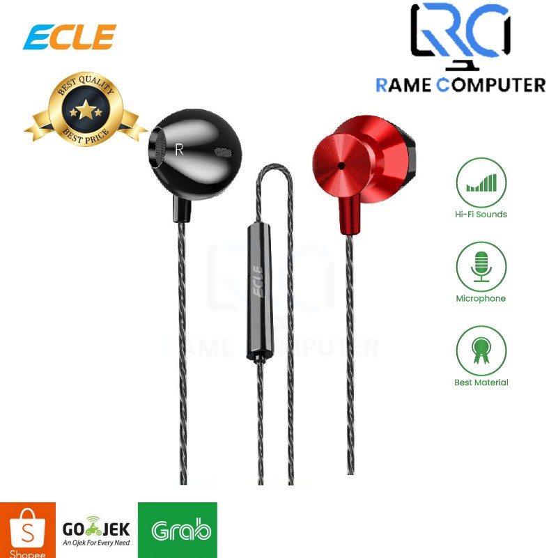 ECLE Original Earphone/Headphone/Headset Super Bass Handsfree Stereo