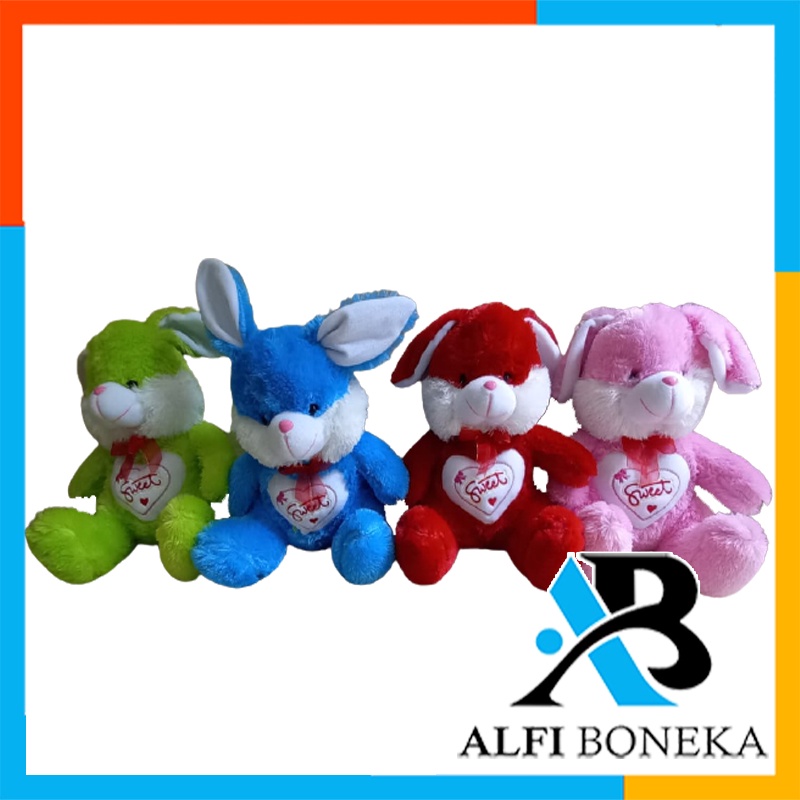 Boneka Kelinci Love - Boneka Mainan Anak Perempuan - Boneka Rabbit Lucu Ukuran L - Boneka Rabbit Imut Dan Gemesin