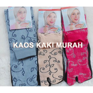  COD KAKI  MURAH Kaos  Kaki  Muslimah Jempol  Motif  Kaos  