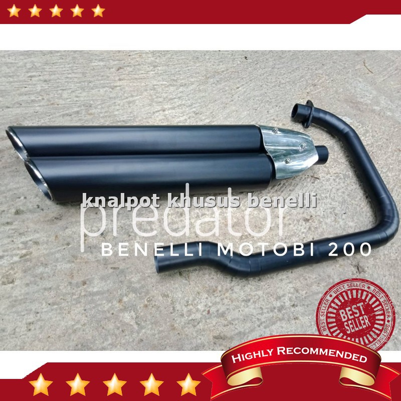 Jual Knalpot Benelli Motobi Evo 200 - Knalpot Benelli Motobi Efi 200