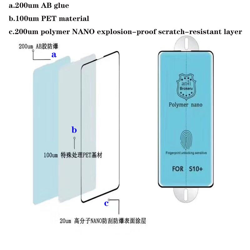 Anti Gores samsung S10 Polymer Nano