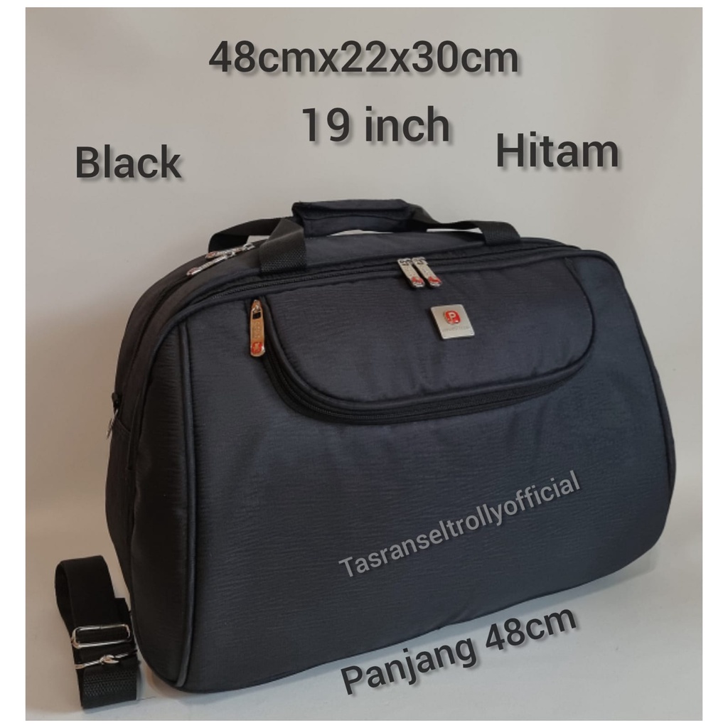 Tas Pakaian Travel Bag Polo Interclub 48cmx22x30 medium size original