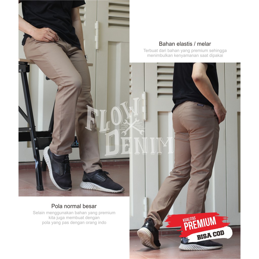 CHINO PANTS - CHINO PANTS PANJANG PRIA - CHINO PANTS SLIMFIT PREMIUM - CELANA PANJANG CHINO PANTS