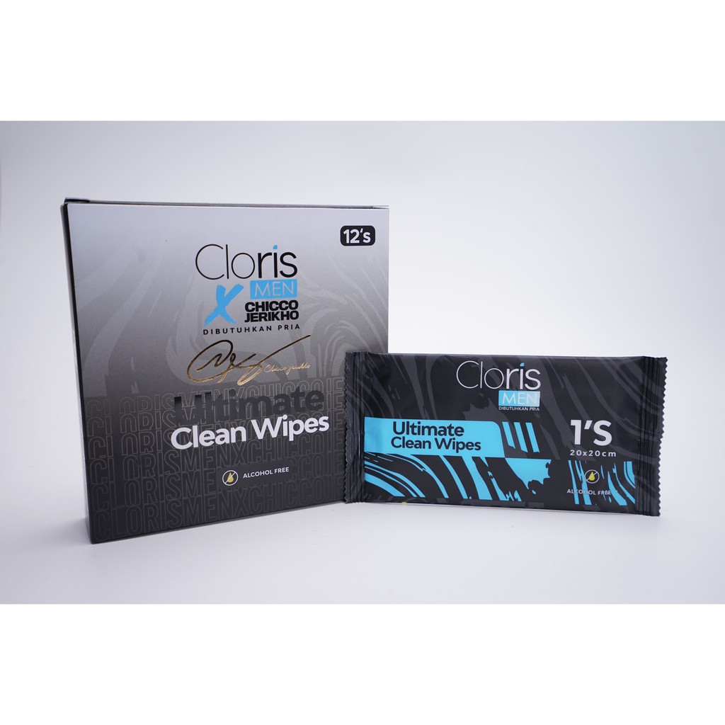 CLORISMEN ULTIMATE CLEAN WIPES Tisue Pembersih Pria Higenis Lidah Buaya