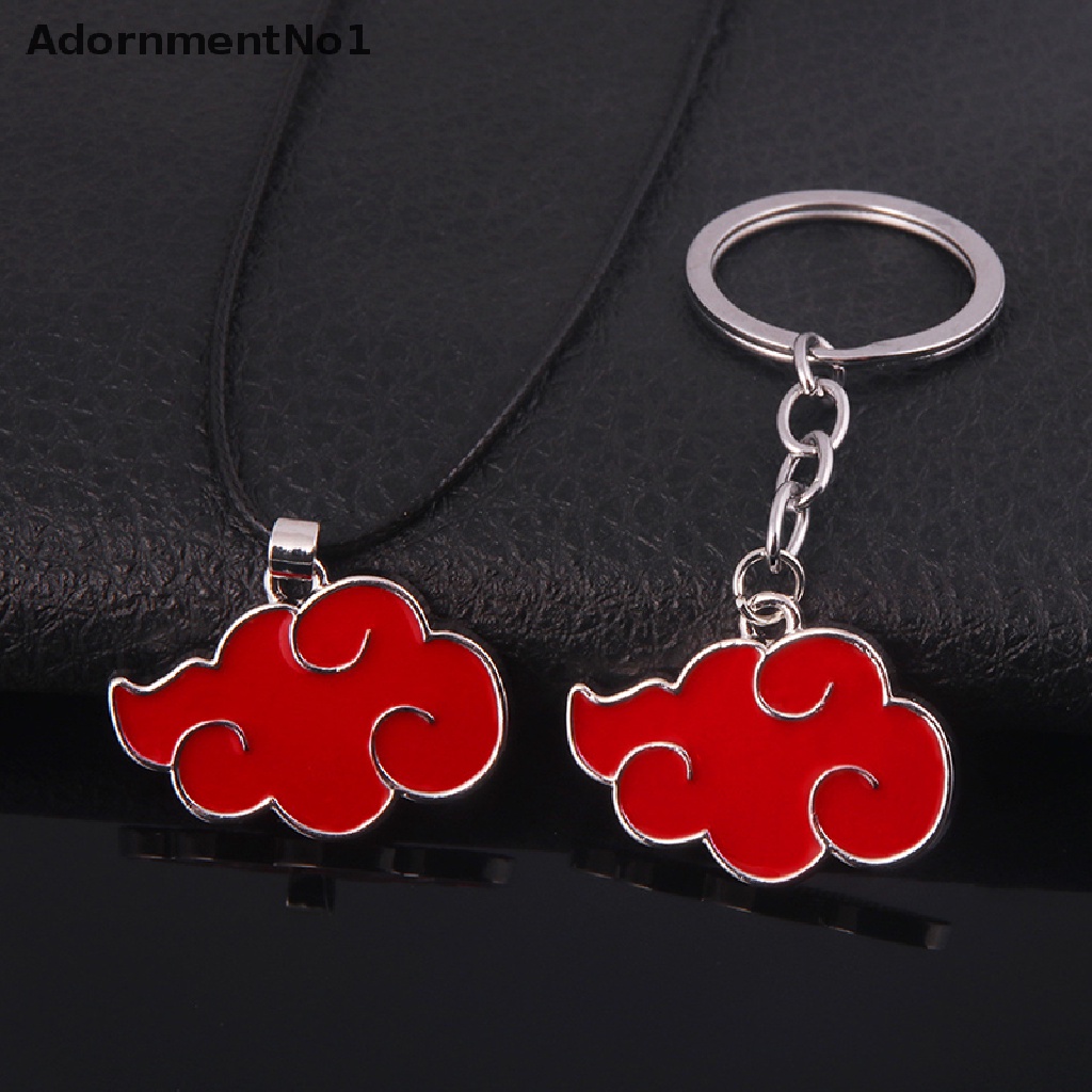 (AdornmentNo1) Kalung Rantai Dengan Liontin Bentuk Kartun Anime Jepang Akatsuki Untuk Unisex