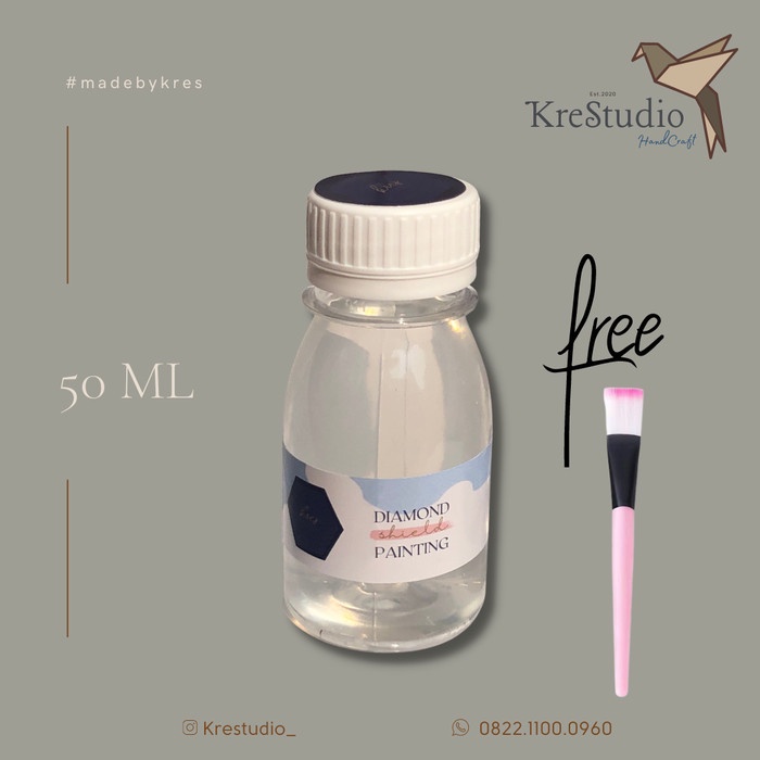 

krestudio Shield Diamond painting 5D pelindung lukisan glue brush - 50ML