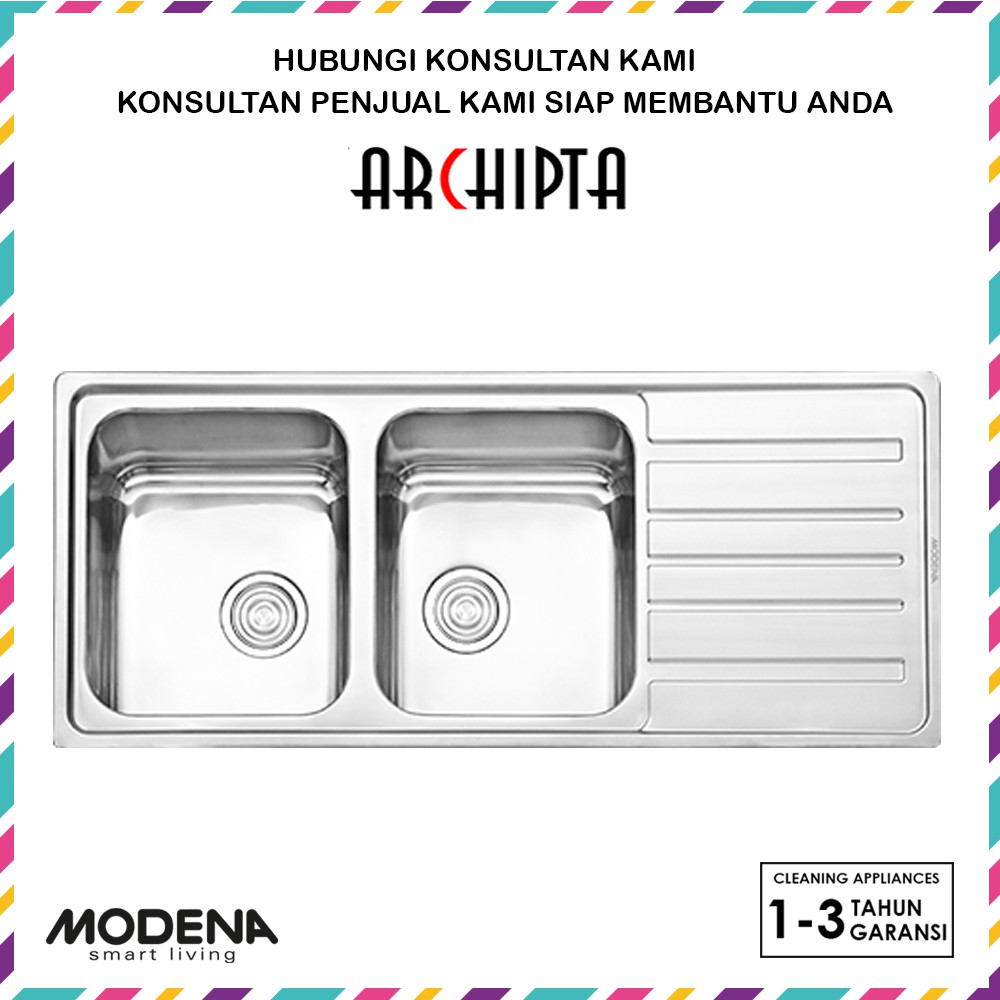 Modena - Wastafel Bak Cuci Piring Dapur/ Kitchen Sink Lugano KS 4251