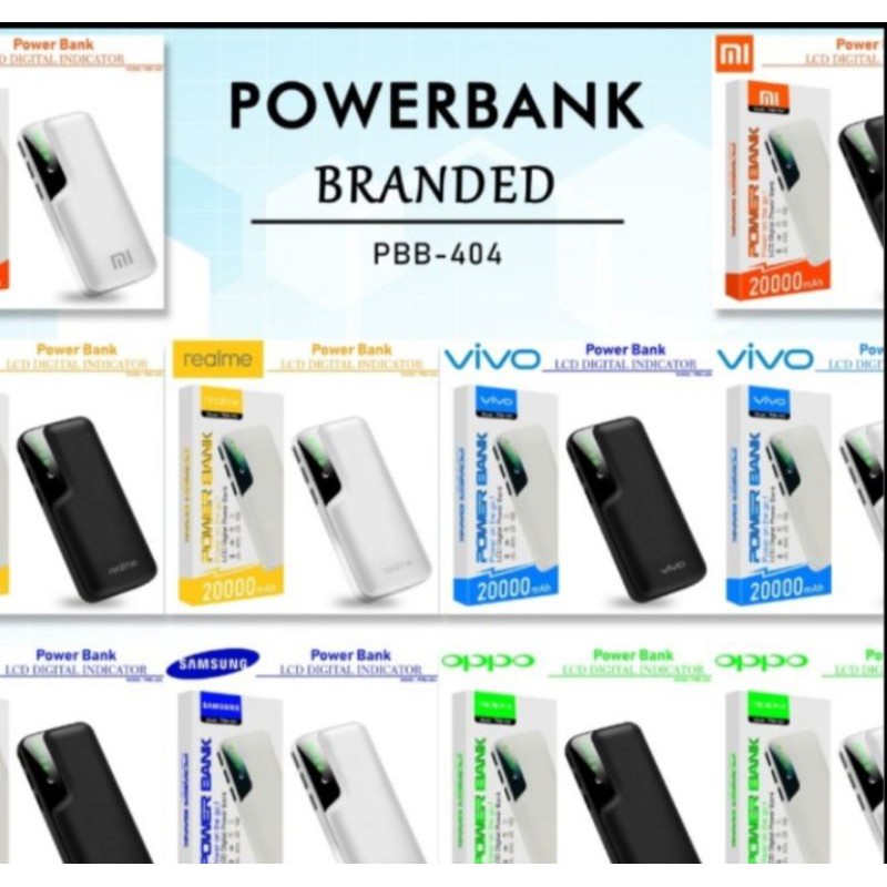 powerbank multibrand 20000mah