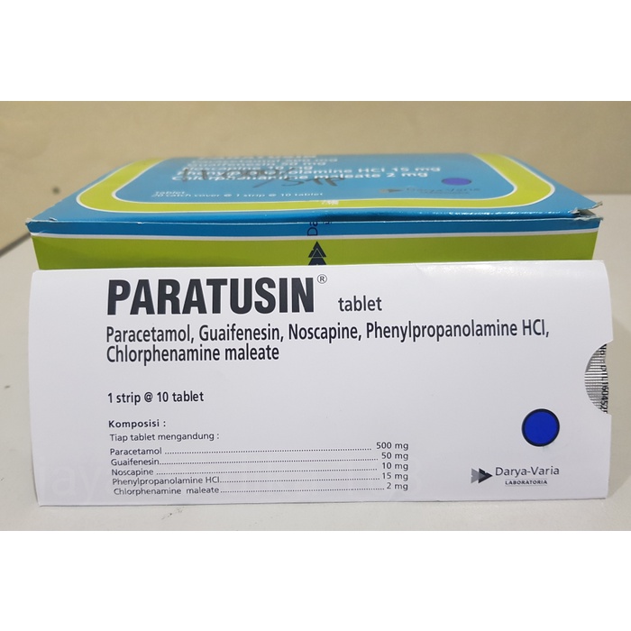 Paratusin Tablet Box Original (1 Box isi 20 Strip )
