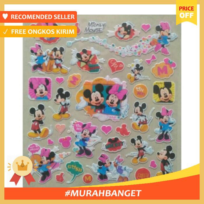 

Stiker - Sticker Anak Timbul Karakter Mickey Mouse ( 2 Pcs ) - Pengikat & Perekat