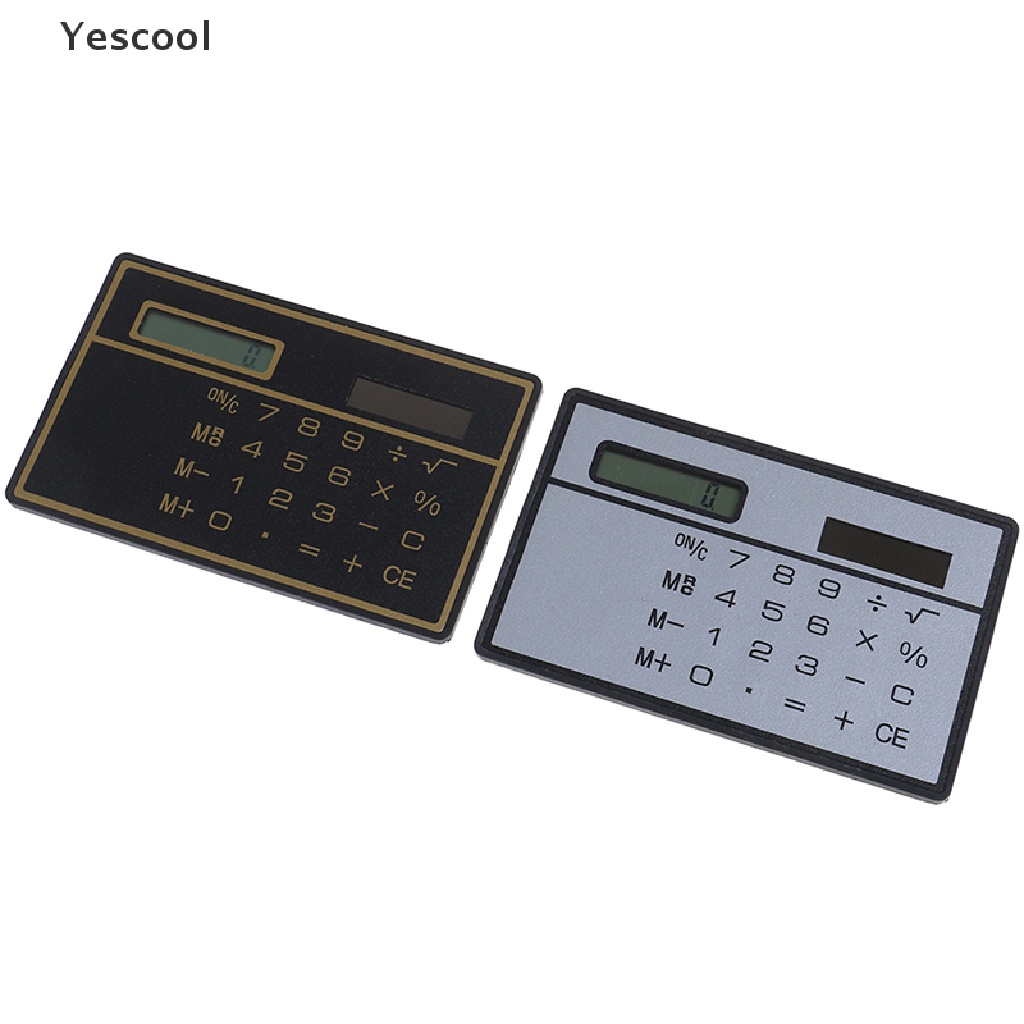 Yescool Kalkulator Mini 8 Digit Ukuran Saku Untuk Sekolah