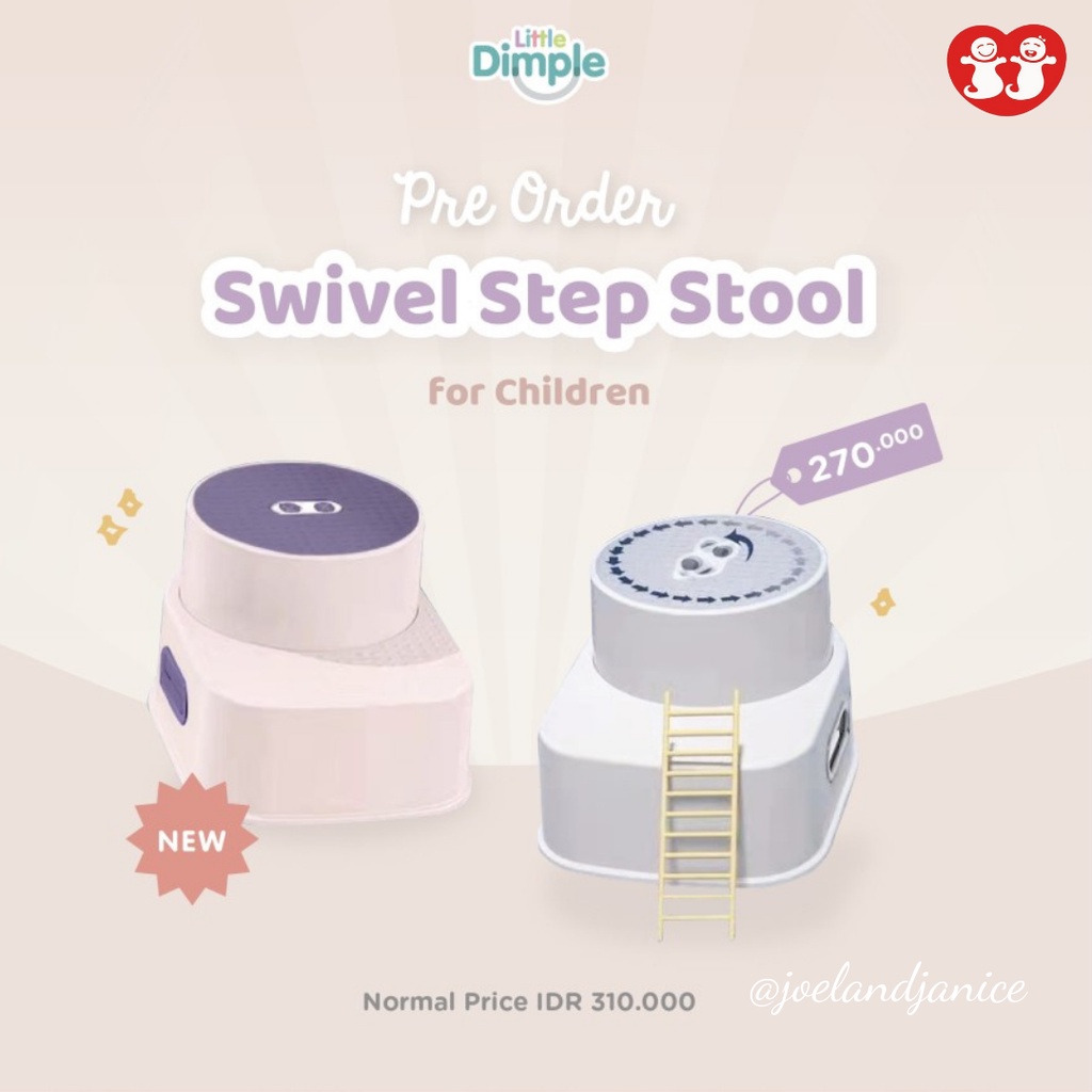 Little Dimple Swivel Step Stool