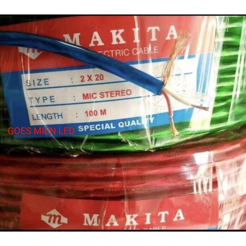 kabel mic stereo makita 2x20