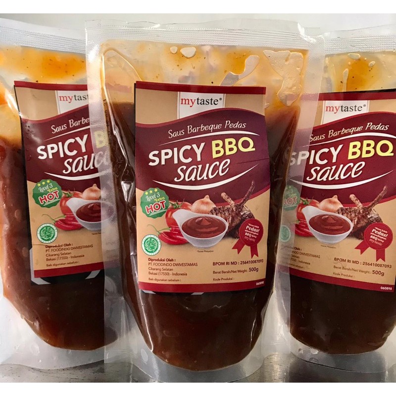 My Taste Spicy BBQ Sauce Level 3 500gr / My Taste Saus BBQ Pedas Level 3 500gr