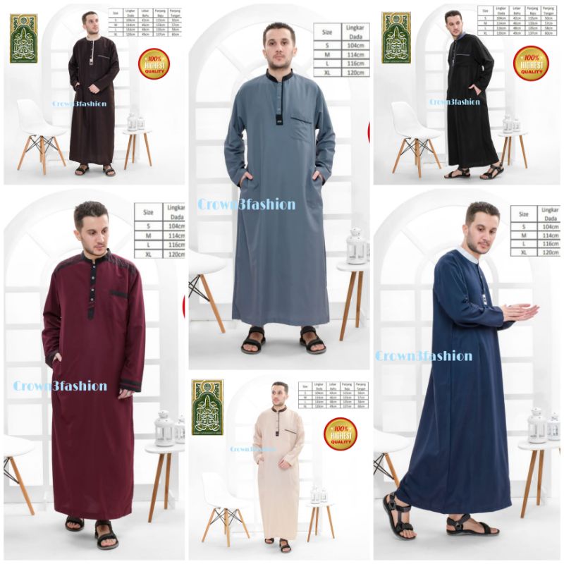 Jubah Ikhwan gamis arab pria terpopuler ABG Tanggung dan Dewasa✔COD OK