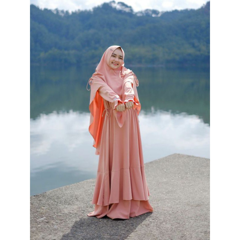 Gamis Cantik Maura Basic Dress by NararyaPremium