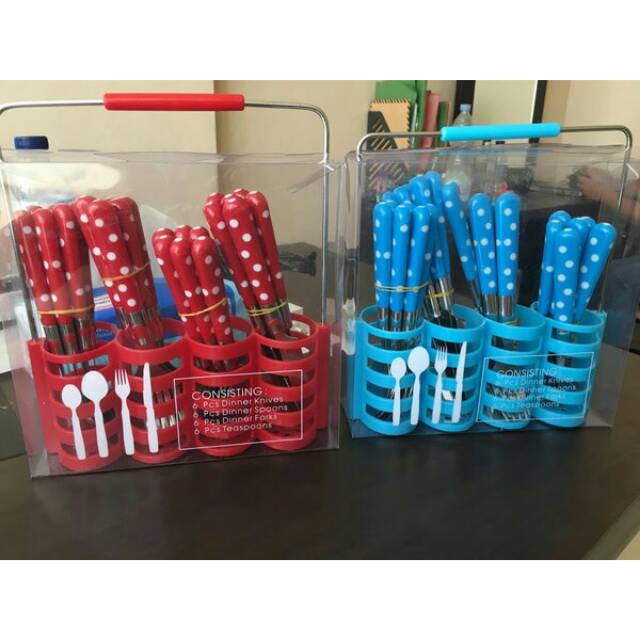 Peralatan Makan Dapur Rumah Tangga SENDOK POLKADOT SET