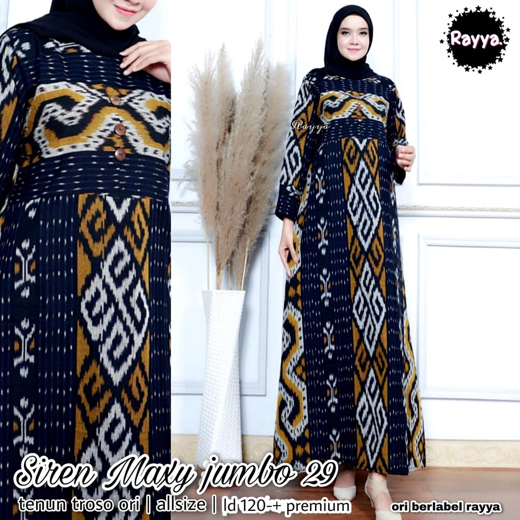 GAMIS MAXY BATIK TENUN ORI SIREN MAXY JUMBO