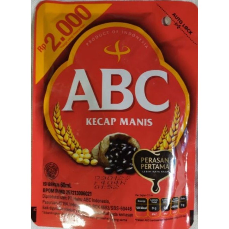 

Kecap manis ABC 60ml